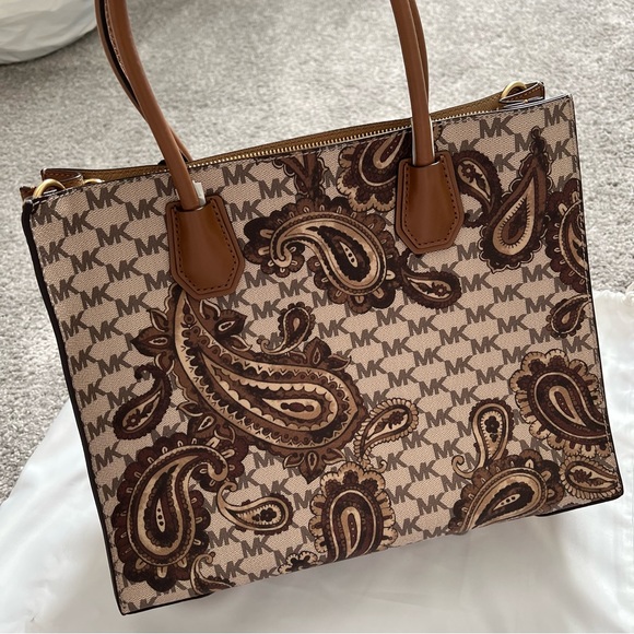 Michael Kors MK purse special design large mercer satchel bag NWT - Picture 10 of 14